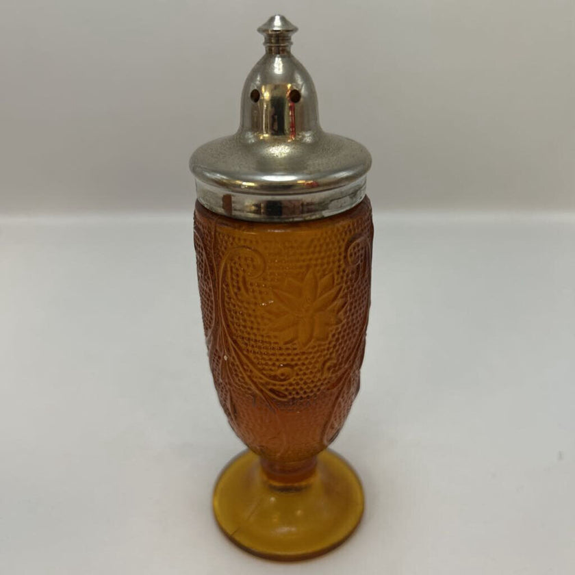 Indiana Glass Amber Salt & Pepper Shakers