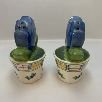 Blue Tulip Salt & Pepper Shakers