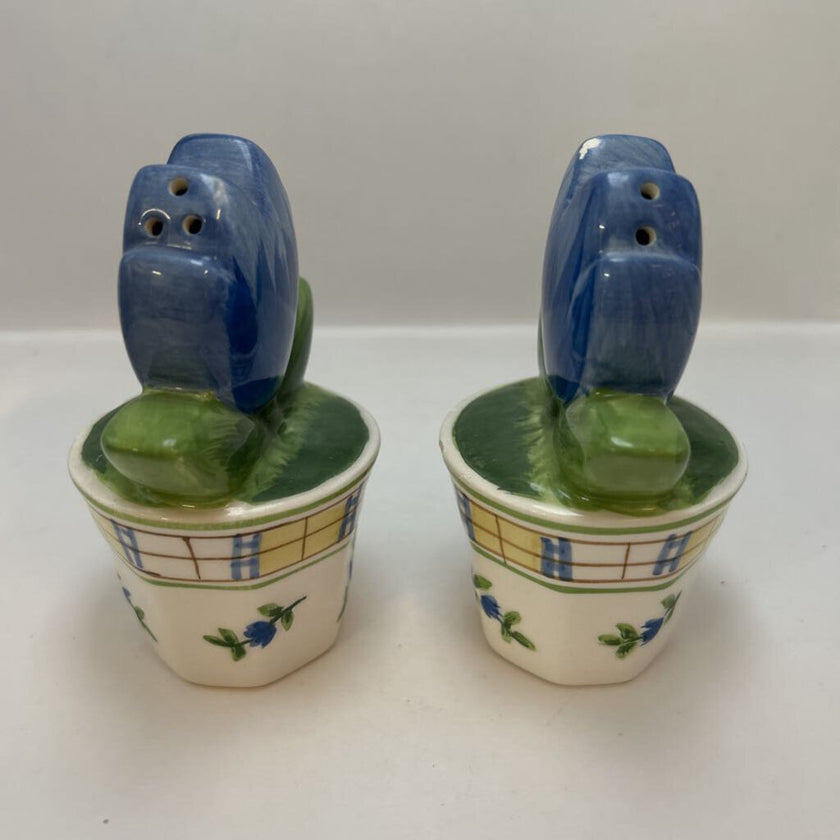 Blue Tulip Salt & Pepper Shakers