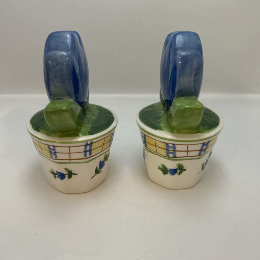 Blue Tulip Salt & Pepper Shakers