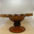 Open Amber Ruffled Compote