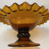 Open Amber Ruffled Compote