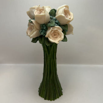 Iris & Orchard Rose Candlestick Holder