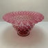 pink Opalescent Fenton hobnail bowl/ruffled edge