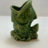 VTG 1940s-50s SHAWNEE POTTERY Green Ceramic Fish Vase