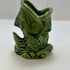 VTG 1940s-50s SHAWNEE POTTERY Green Ceramic Fish Vase