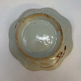 Antique chinoiserie pedestal dish
