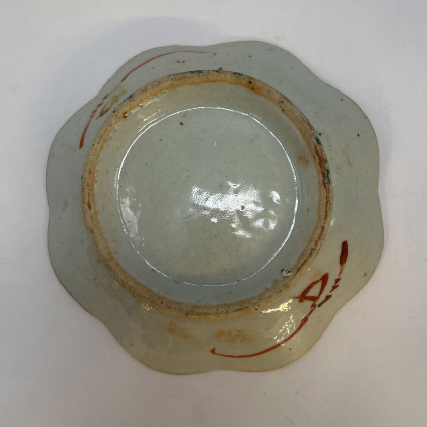 Antique chinoiserie pedestal dish