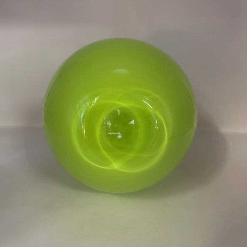 Lime green pear vase