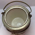 Antique English oak biscuit barrel