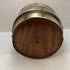 Antique English oak biscuit barrel