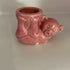VTG 1950s MORTON ART POTTERY Pink Ceramic Bear Planter