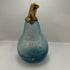 Small Crackled Blue Pear Shaped Decor