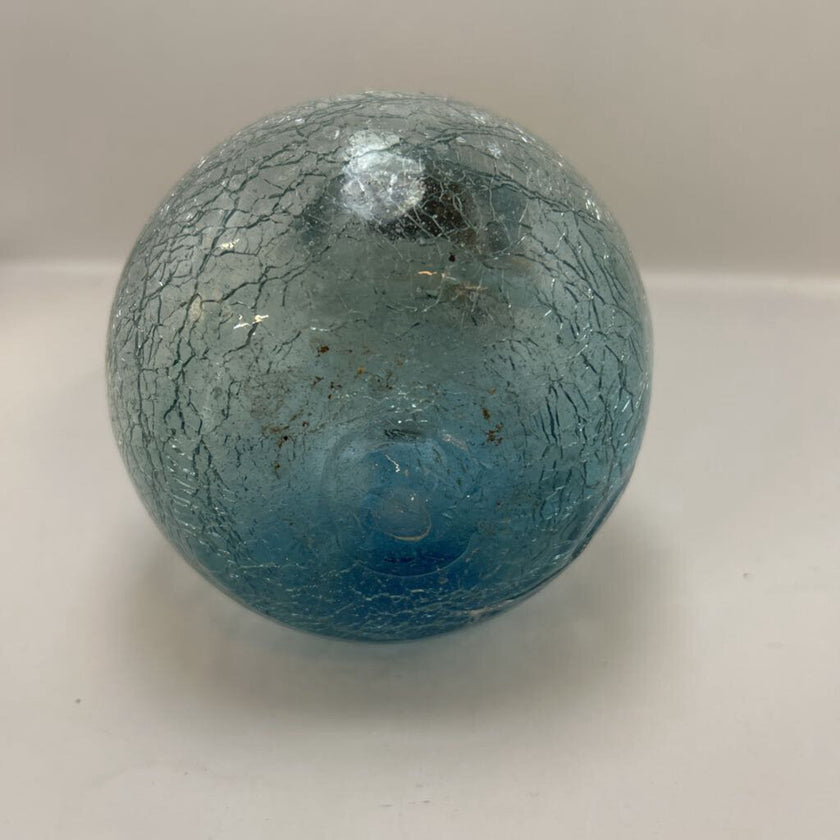 Small Crackled Blue Pear Shaped Decor