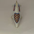 Hand-painted Lenox porcelain dolphin figurine in Imari style