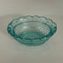 Blue iridescent glass mini hen-on-nest salt cellar
