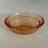 Peach glass mini hen-on-nest salt cellar