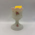 VTG 1950s-60s FENTON Hand Painted/Signed Votive *GLOWS GREEN*