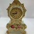 Vintage Baroque Style Floral Porcelain Mantel Clock