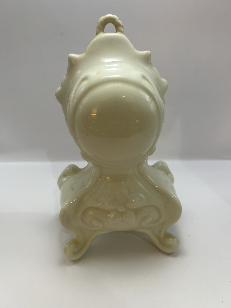 Vintage Baroque Style Floral Porcelain Mantel Clock