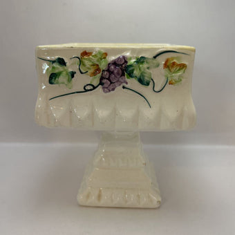 White wedding box grape motif