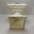 White wedding box grape motif