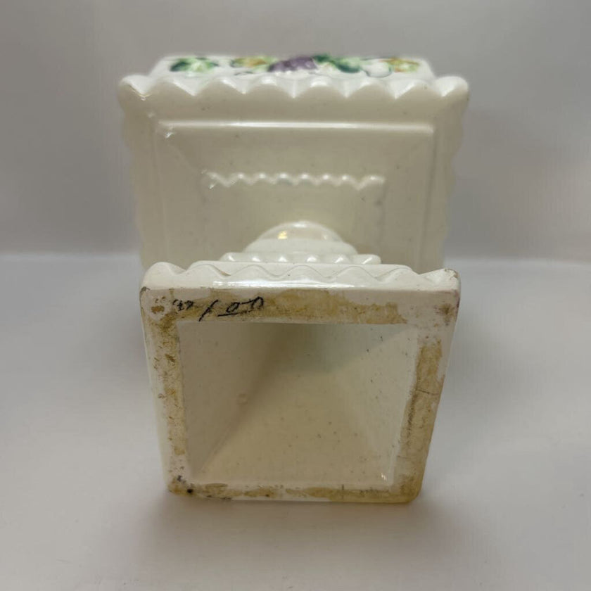 White wedding box grape motif