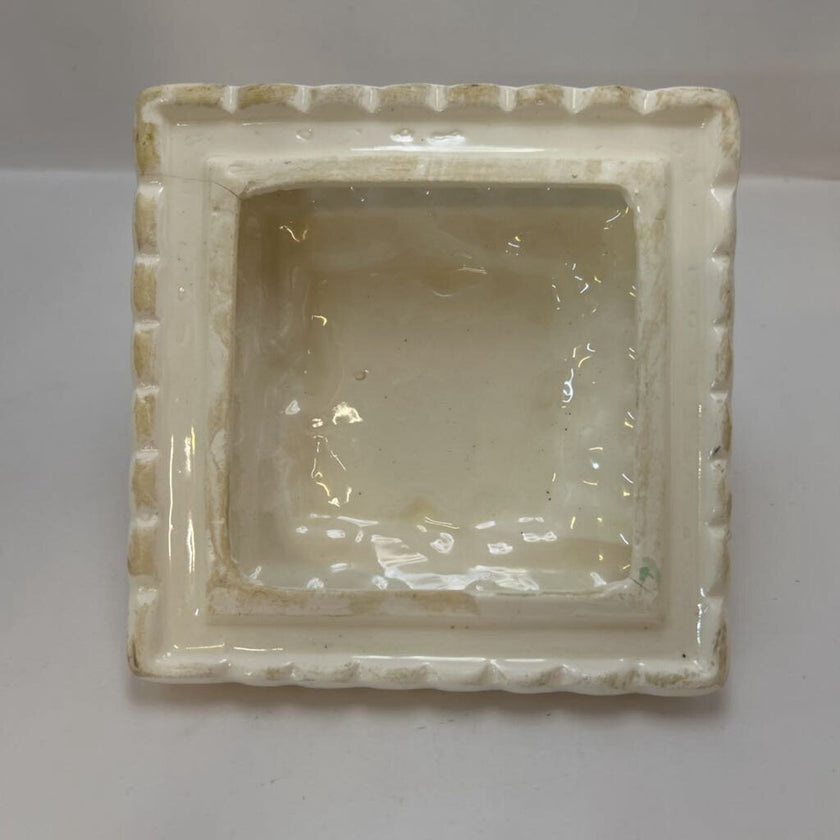 White wedding box grape motif