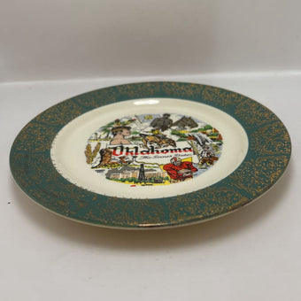 Homer Laughlin Oklahoma Souvenir plate