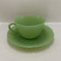 Fire King Jadeite Alice Cup and Saucer