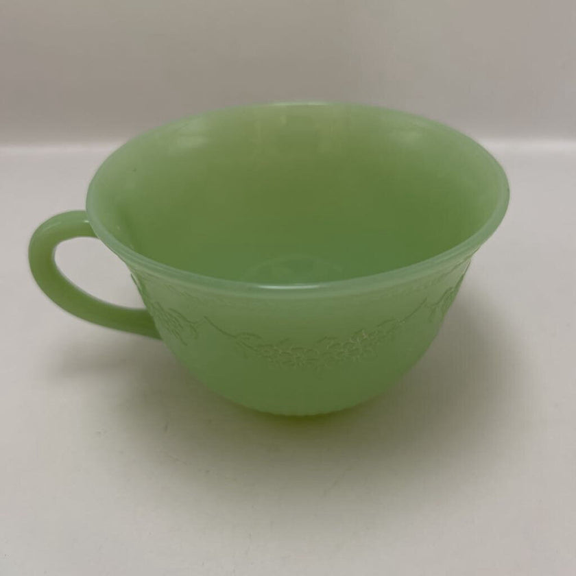 Fire King Jadeite Alice Cup and Saucer