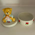 *1980s Ceramic Bear & Doll Trinket Box