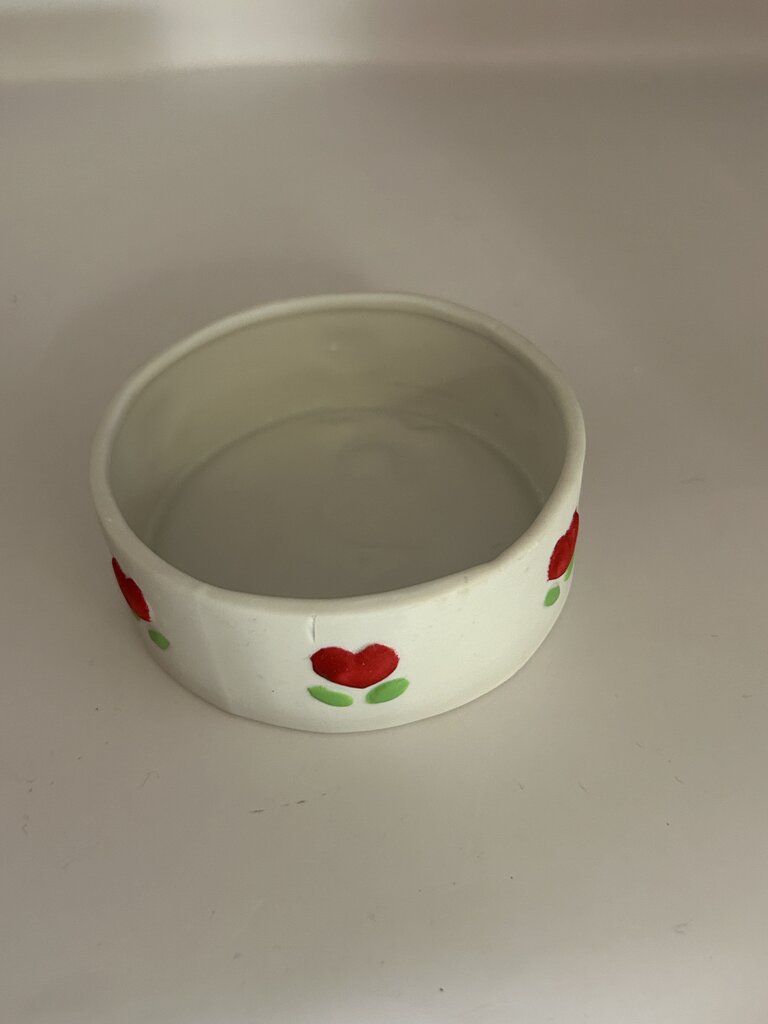 *1980s Ceramic Bear & Doll Trinket Box