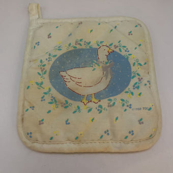 Vintage geese pot holder