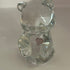 VTG 1970s-80s FENTON June Birthstone Bear *GLOWS GREEN*