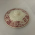 Vintage Homer Laughlin Historical America Red Transferware Lidded Sugar Bowl