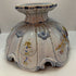 Majolica style pedestal bowl