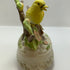 Yellow VTG Porcelain Canary Music Box