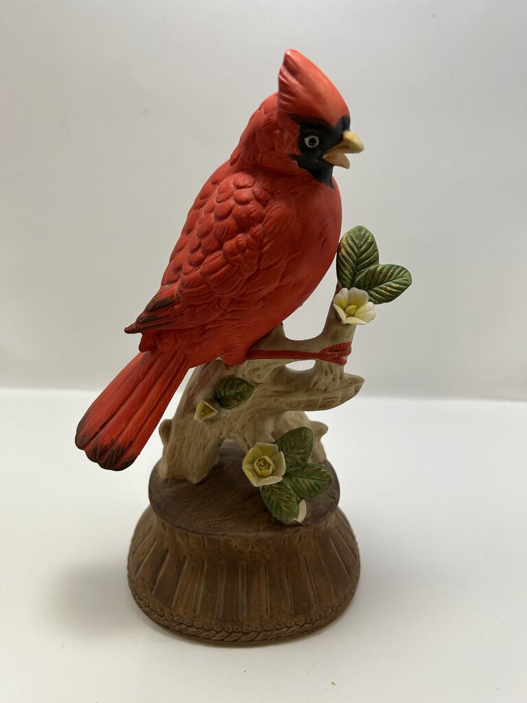 Lefton VTG Porcelain Cardinal Birds on Branch