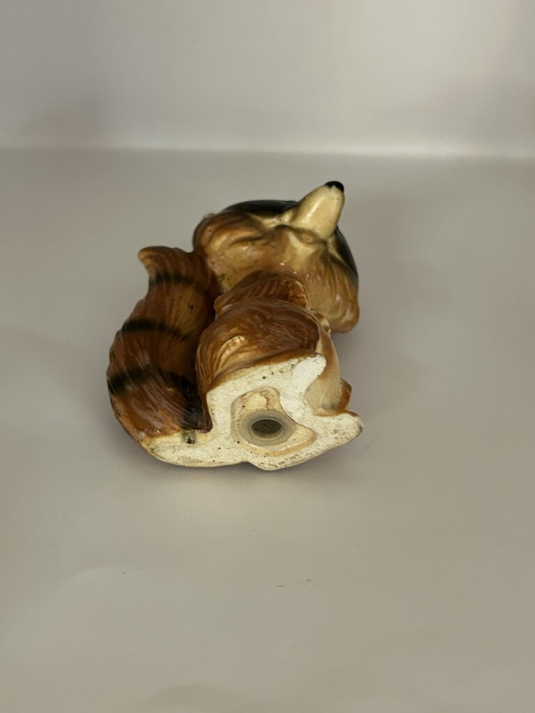 Vintage Raccoon Salt + Pepper Japan