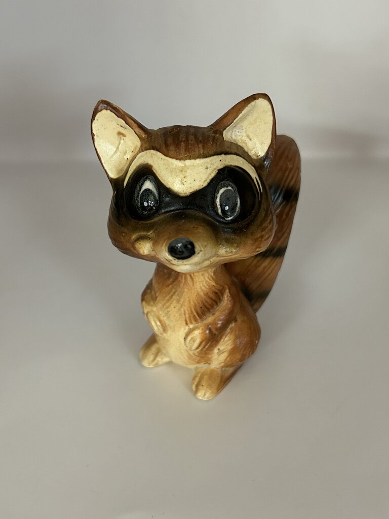 Vintage Raccoon Salt + Pepper Japan