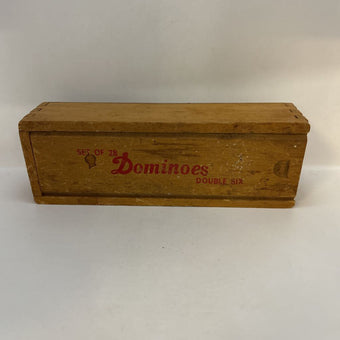 Vintage Dominos in Wooden Box