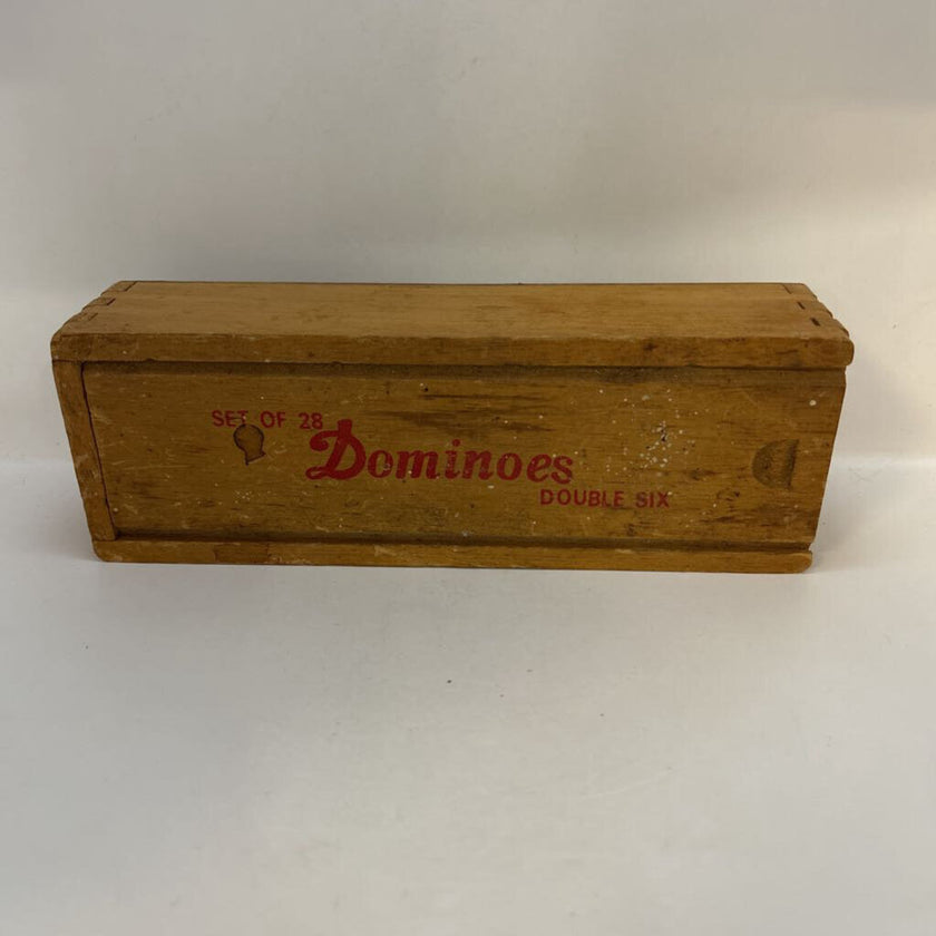 Vintage Dominos in Wooden Box