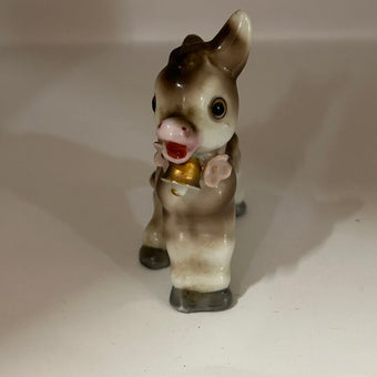 Vintage Porcelain Donkey Figurine