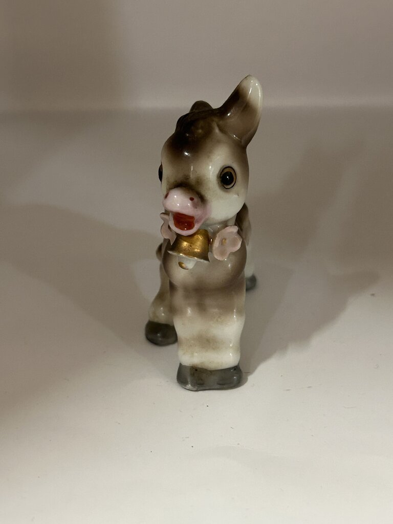Vintage Porcelain Donkey Figurine