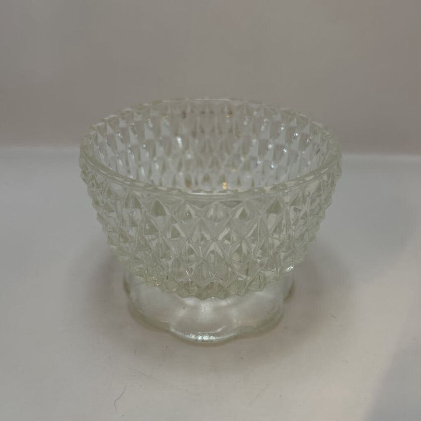 Vintage Indiana Glass Diamond Point Fairy Lamp