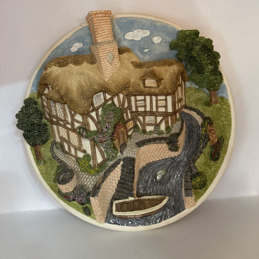 VTG David Winter Ceramic Art w/ Boat