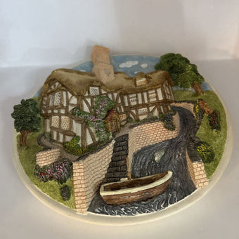 VTG David Winter Ceramic Art w/ Boat