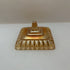 Indiana Glass orange carnival glass hobnail compote dish