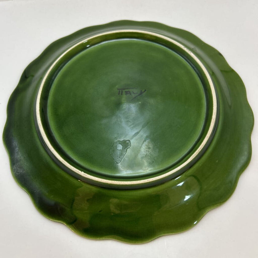 Green cabbage wear butter dome with strawberries made in Italy